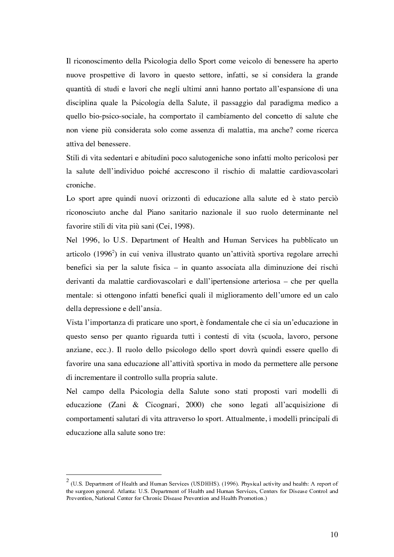 Anteprima della tesi: Coesione di gruppo e dinamiche psicologiche nello sport: uno studio su squadre giovanili di calcio , Pagina 6