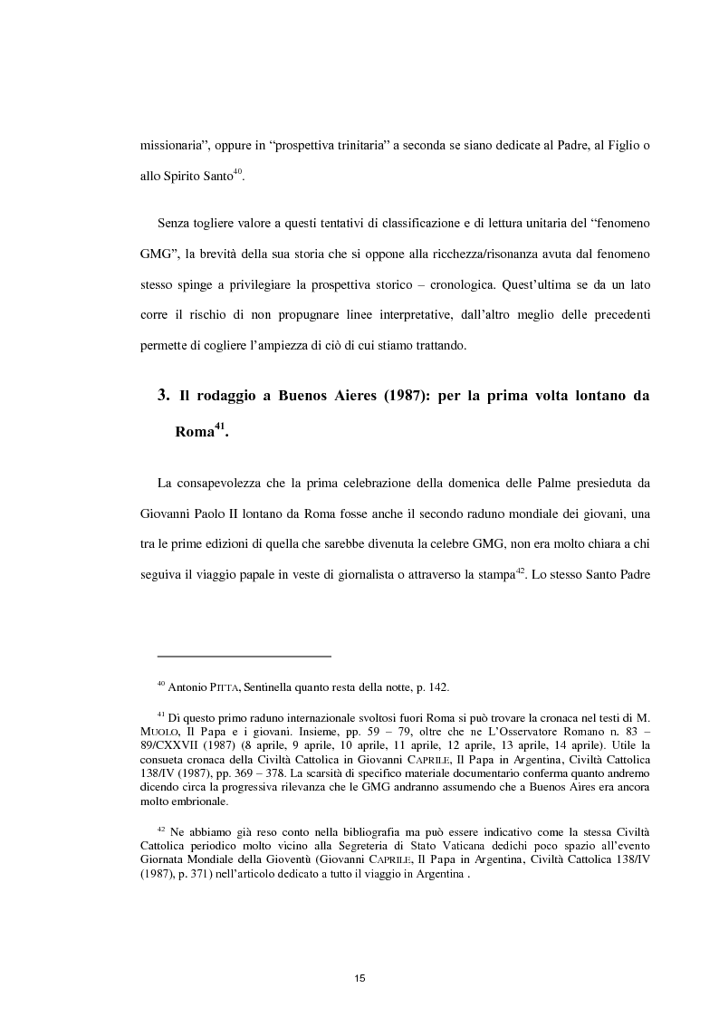 Anteprima della tesi: Le Giornate Mondiali della Gioventù: sviluppo storico, significato ecclesiale - pastorale e indagine tra i giovani lodigiani., Pagina 13