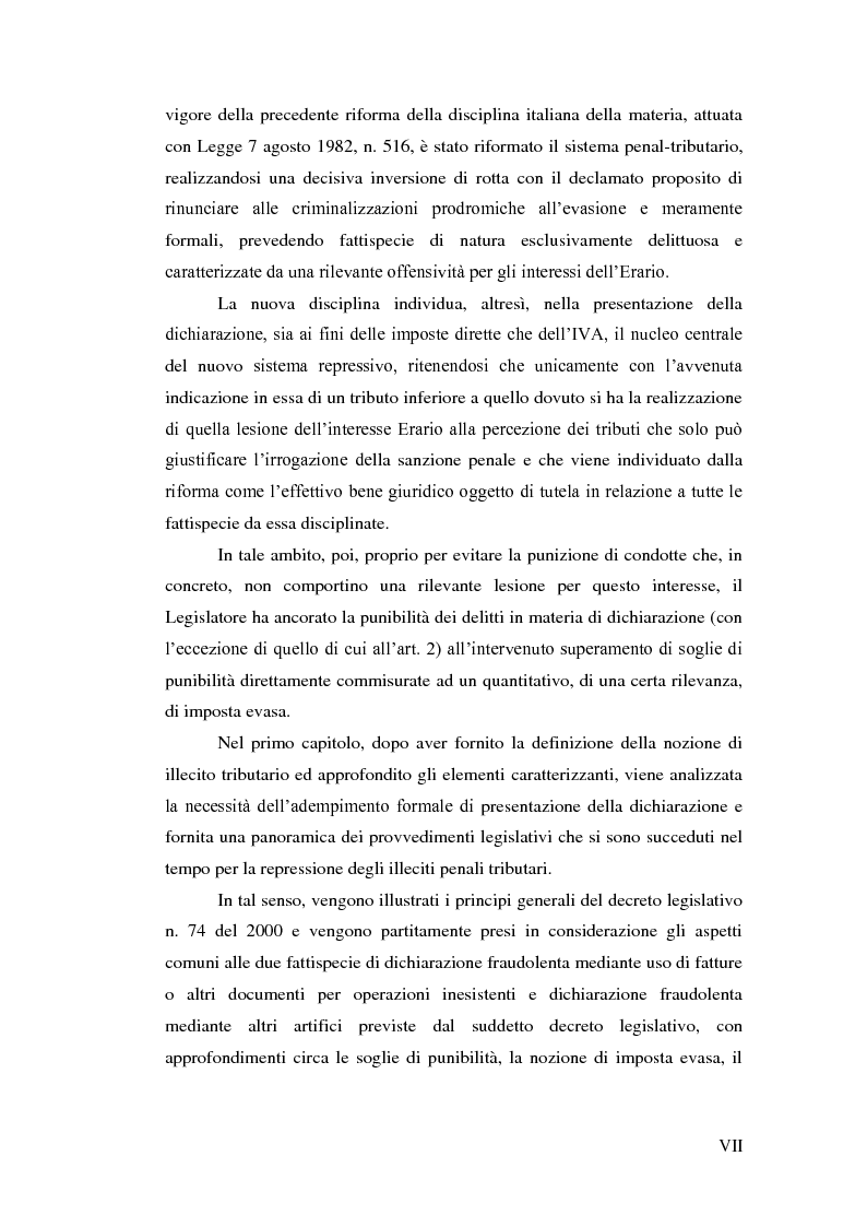 Anteprima della tesi: La dichiarazione fraudolenta, Pagina 3