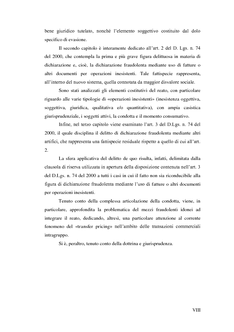 Anteprima della tesi: La dichiarazione fraudolenta, Pagina 4