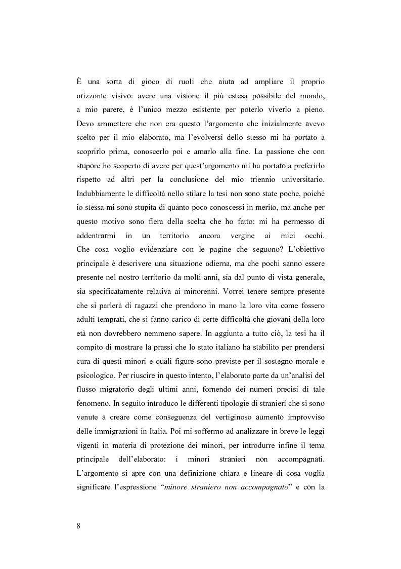 Anteprima della tesi: Minori stranieri in Italia in condizioni difficili: il caso dei minori non accompagnati, Pagina 3
