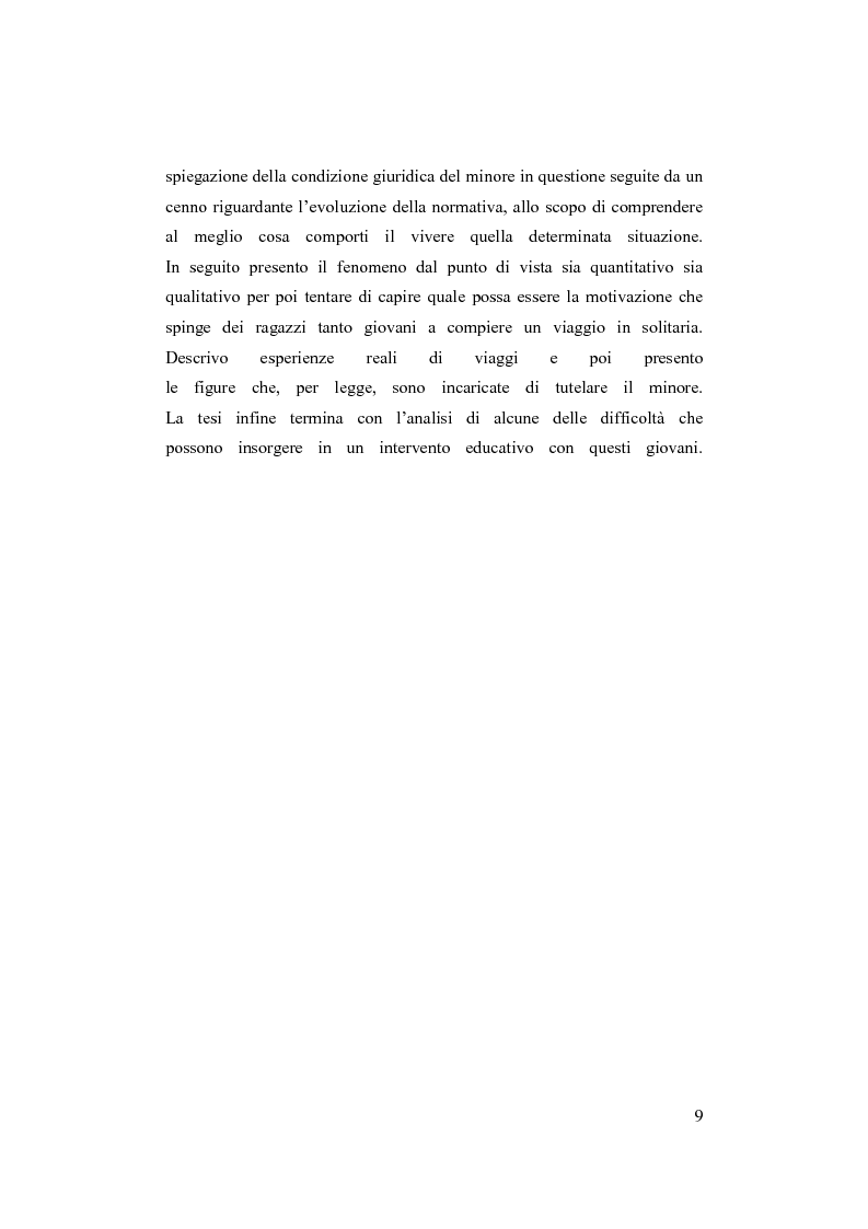 Anteprima della tesi: Minori stranieri in Italia in condizioni difficili: il caso dei minori non accompagnati, Pagina 4