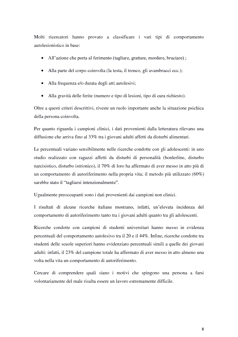 Anteprima della tesi: Il fenomeno dell'autolesionismo nella Sindrome di Lesch-Nyhan , Pagina 7