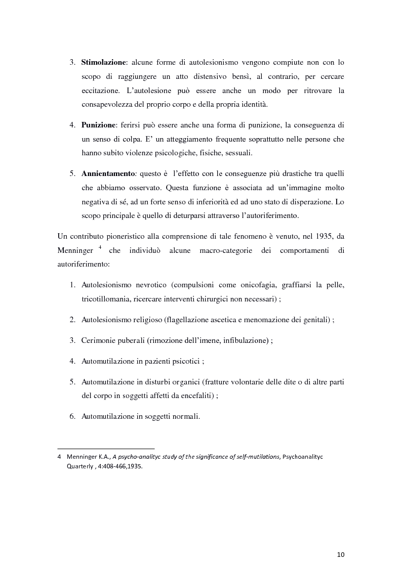 Anteprima della tesi: Il fenomeno dell'autolesionismo nella Sindrome di Lesch-Nyhan , Pagina 9