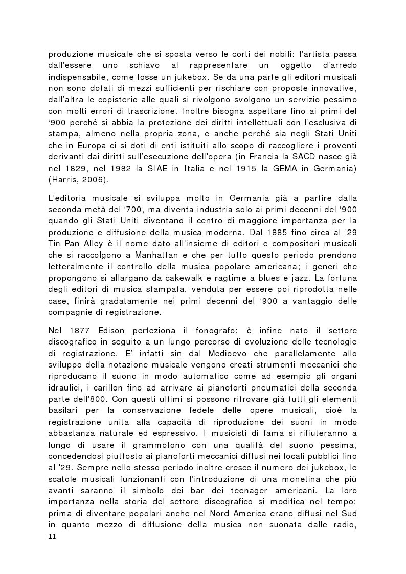 Anteprima della tesi: Il prodotto musicale tra industria e artigianato, Pagina 4
