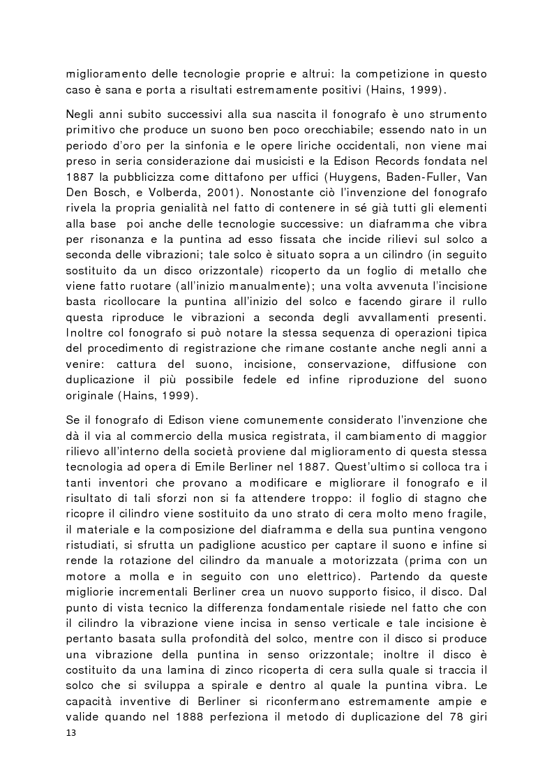 Anteprima della tesi: Il prodotto musicale tra industria e artigianato, Pagina 6