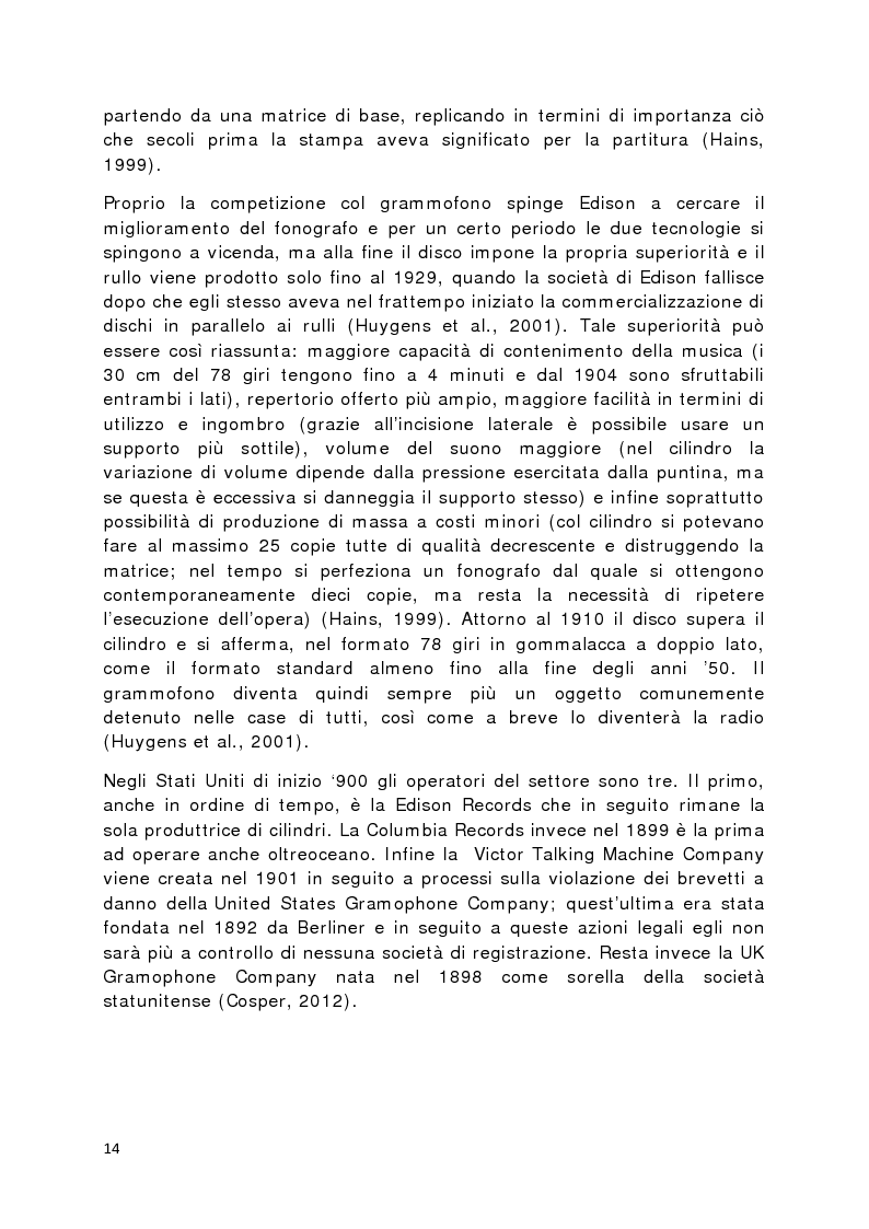 Anteprima della tesi: Il prodotto musicale tra industria e artigianato, Pagina 7
