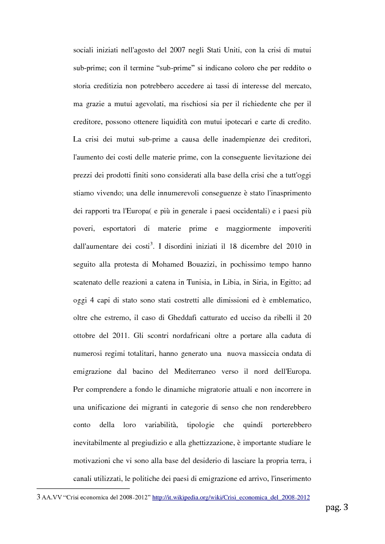 Anteprima della tesi: Migrazioni femminili in Sicilia, l'importanza delle tradizioni nell'integrazione interculturale, Pagina 3
