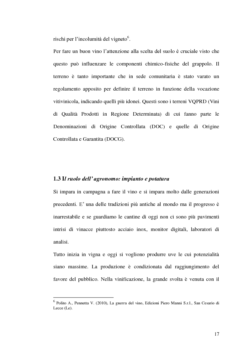 Anteprima della tesi: La gestione della produzione vinicola. Il caso Cantine Due Palme, Pagina 10