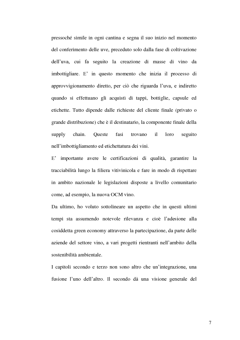 Anteprima della tesi: La gestione della produzione vinicola. Il caso Cantine Due Palme, Pagina 3