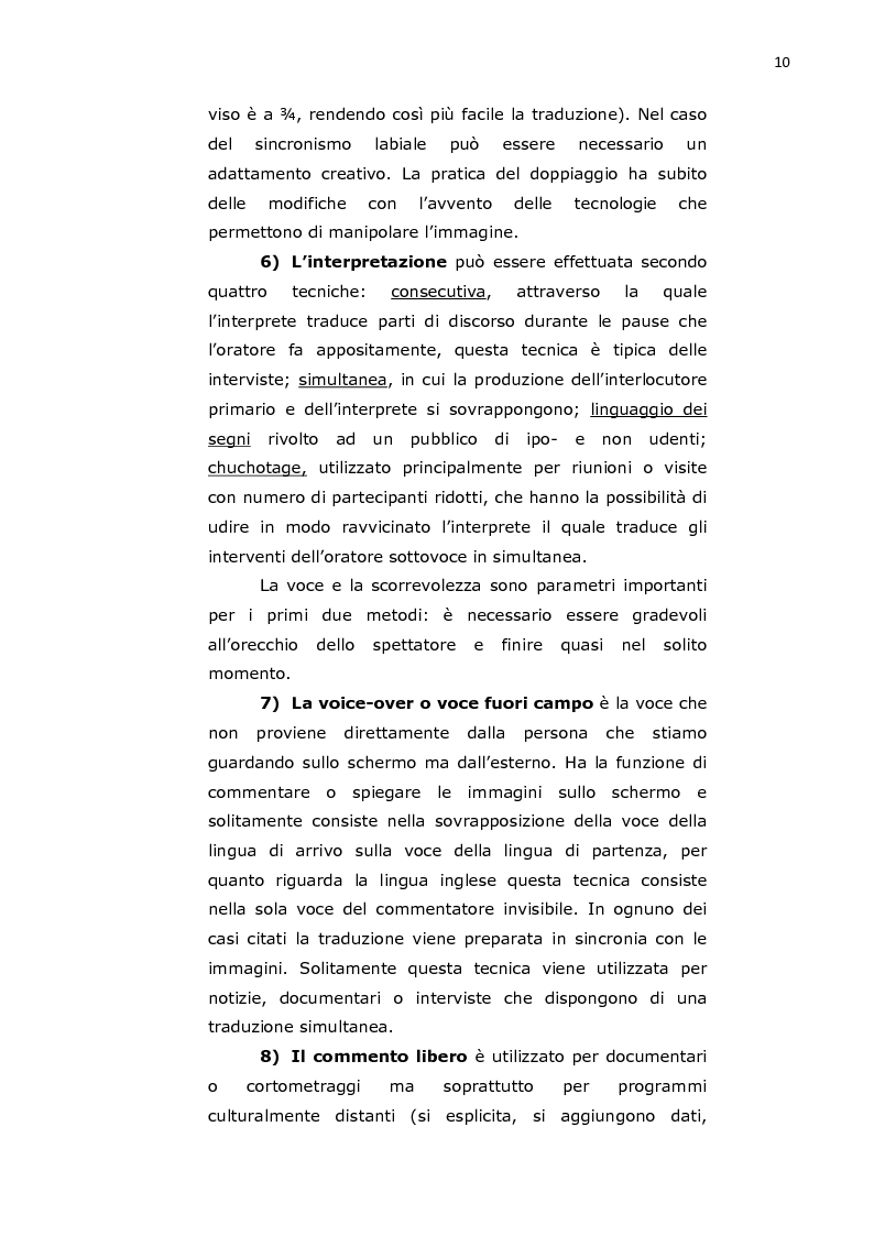 Anteprima della tesi: Traduzione audiovisa di alcune scene rilevanti dell'opera cinematografica "Agua con sal" del regista spagnolo Pedro Pérez Rosado, Pagina 5