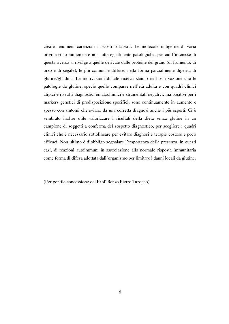 Anteprima della tesi: Reazioni avverse agli alimenti: la sensibilità al glutine. Le nuove ipotesi scientifiche e il ruolo dell'infermiere nell'educazione terapeutica del paziente., Pagina 3