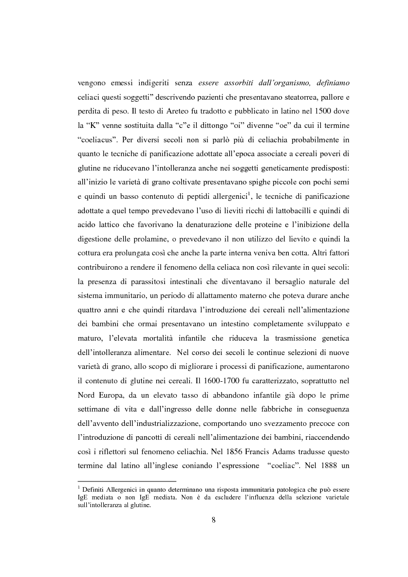 Anteprima della tesi: Reazioni avverse agli alimenti: la sensibilità al glutine. Le nuove ipotesi scientifiche e il ruolo dell'infermiere nell'educazione terapeutica del paziente., Pagina 5
