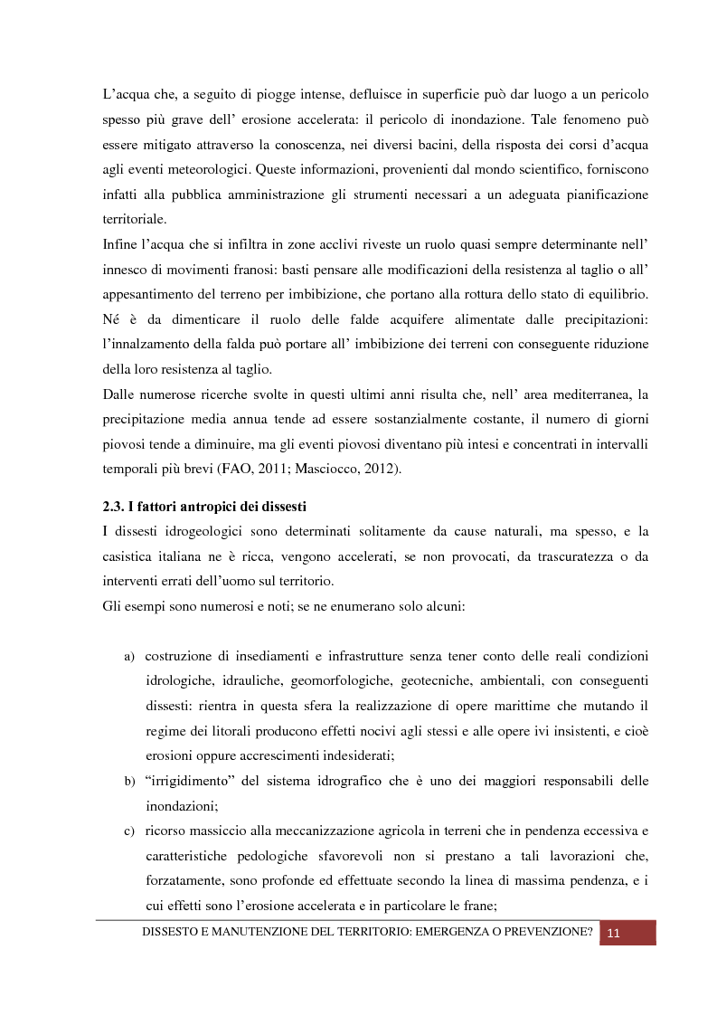 Anteprima della tesi: Dissesto e manutenzione del territorio: emergenza o prevenzione?, Pagina 7