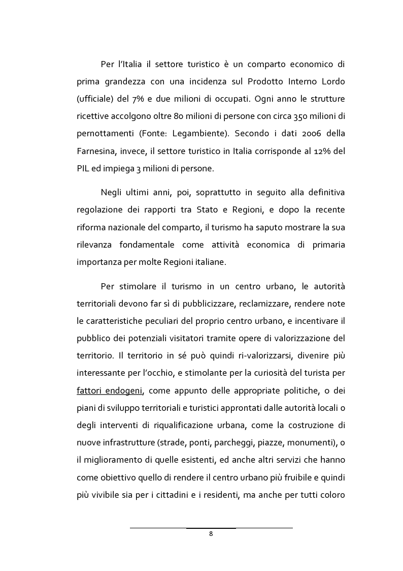 Anteprima della tesi: Il turismo urbano in provincia di Ragusa: l'organizzazione multipolare delle risorse per la competitività turistica del territorio, Pagina 6