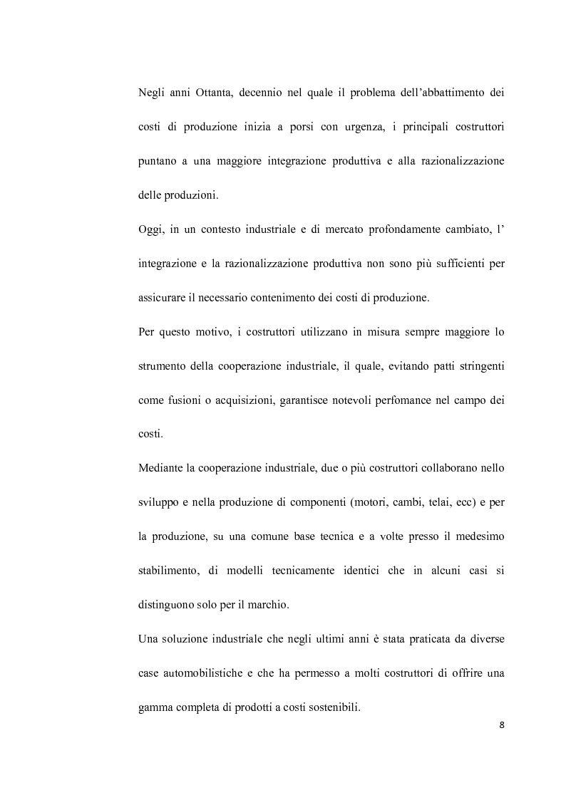 Anteprima della tesi: L'Industria dell'auto tra passato e futuro: strategia di innovazione e cooperazione, Pagina 5