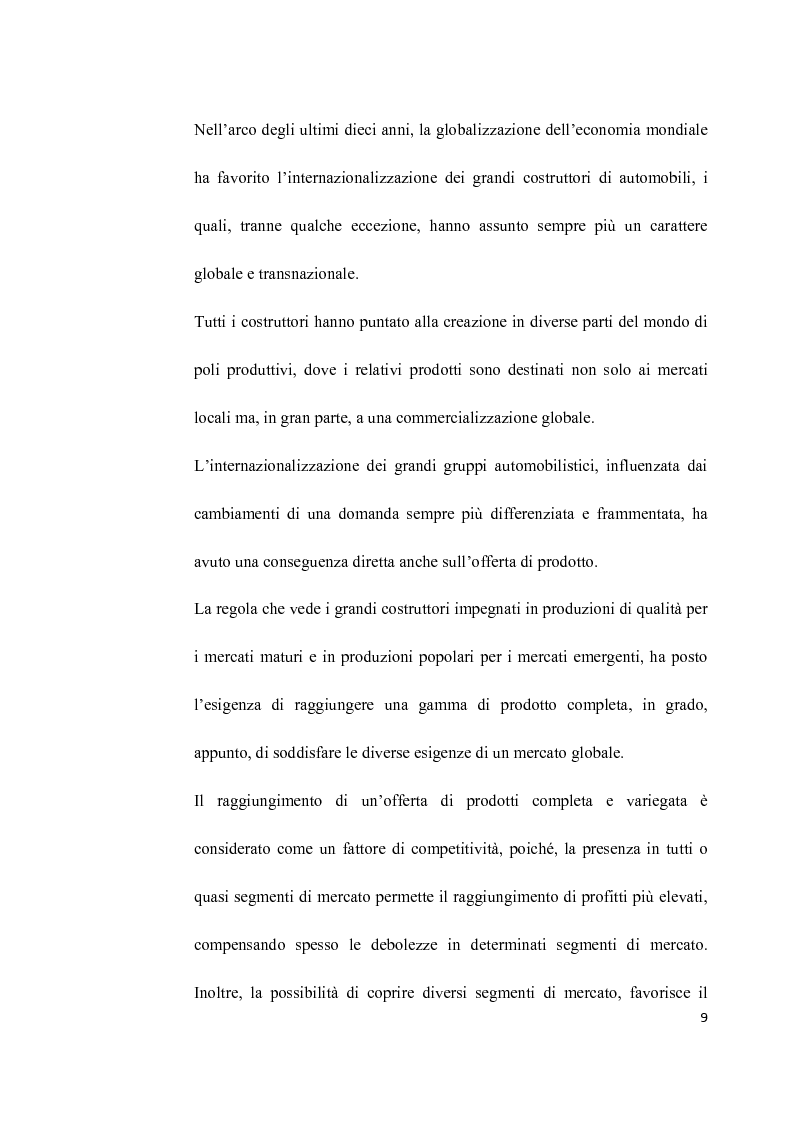 Anteprima della tesi: L'Industria dell'auto tra passato e futuro: strategia di innovazione e cooperazione, Pagina 6
