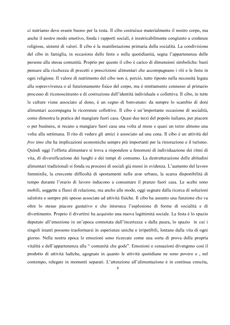 Anteprima della tesi: IL governo di un'impresa di ristorazione: il ruolo del Gastronomo nell'azienda ''Ombre Rosse'', Pagina 6