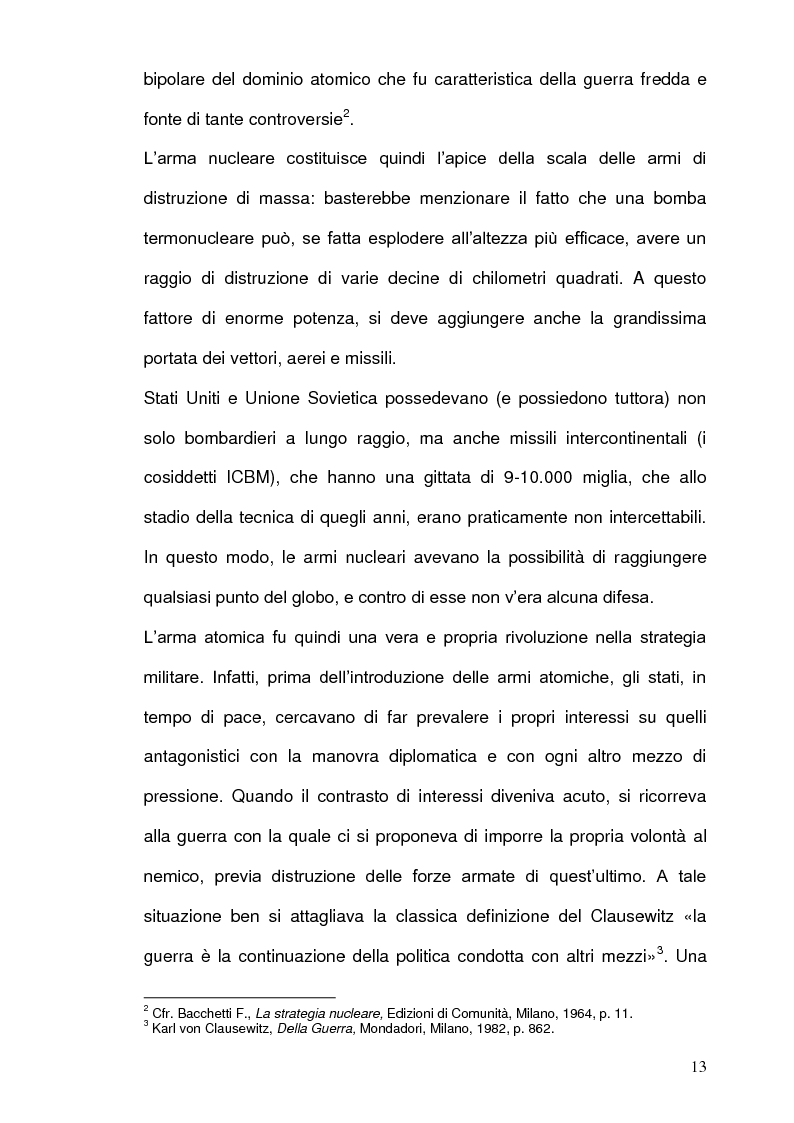 Anteprima della tesi: La Strategia Nucleare in Europa negli anni Sessanta, Pagina 12
