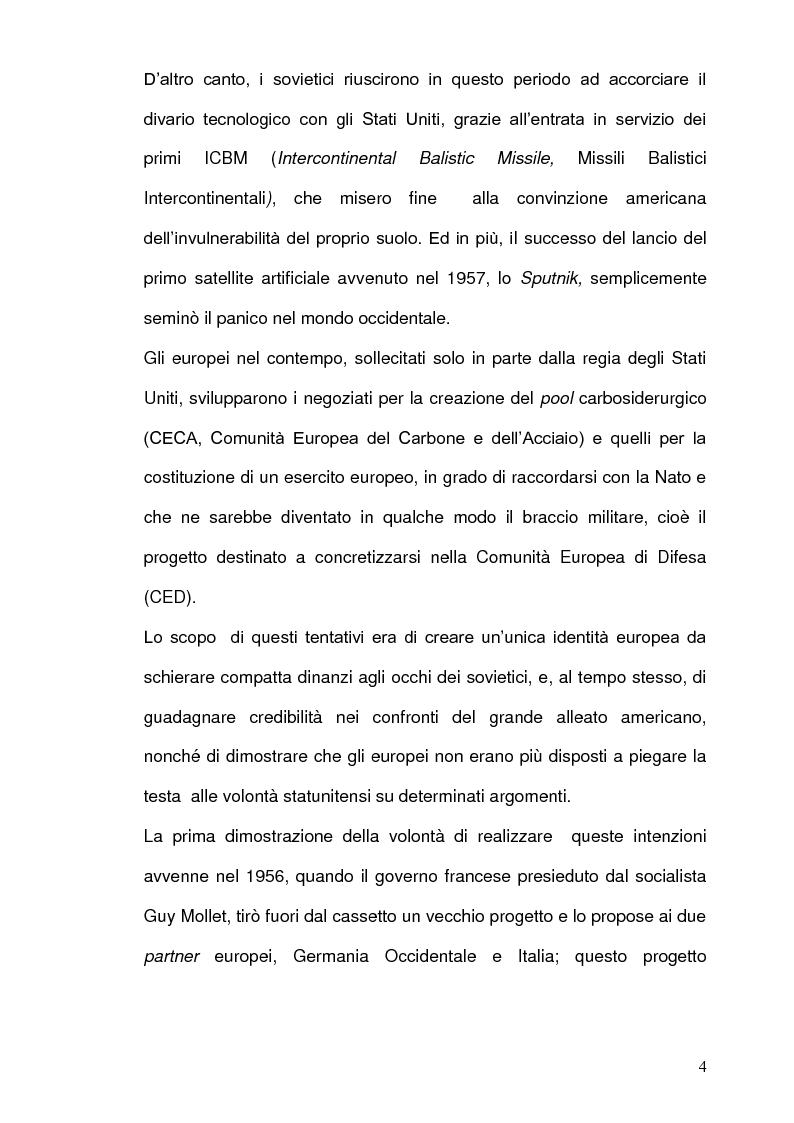 Anteprima della tesi: La Strategia Nucleare in Europa negli anni Sessanta, Pagina 3