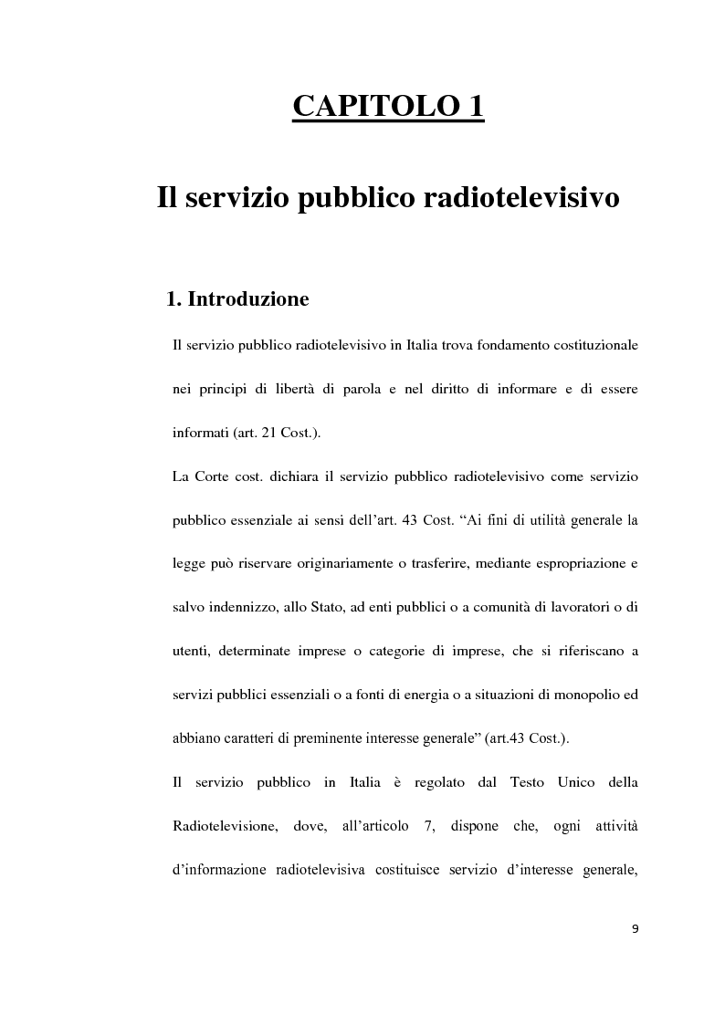 Anteprima della tesi: Il Servizio Pubblico e la Radio di Servizio: Il caso Italia Istruzioni per L'uso, Pagina 7