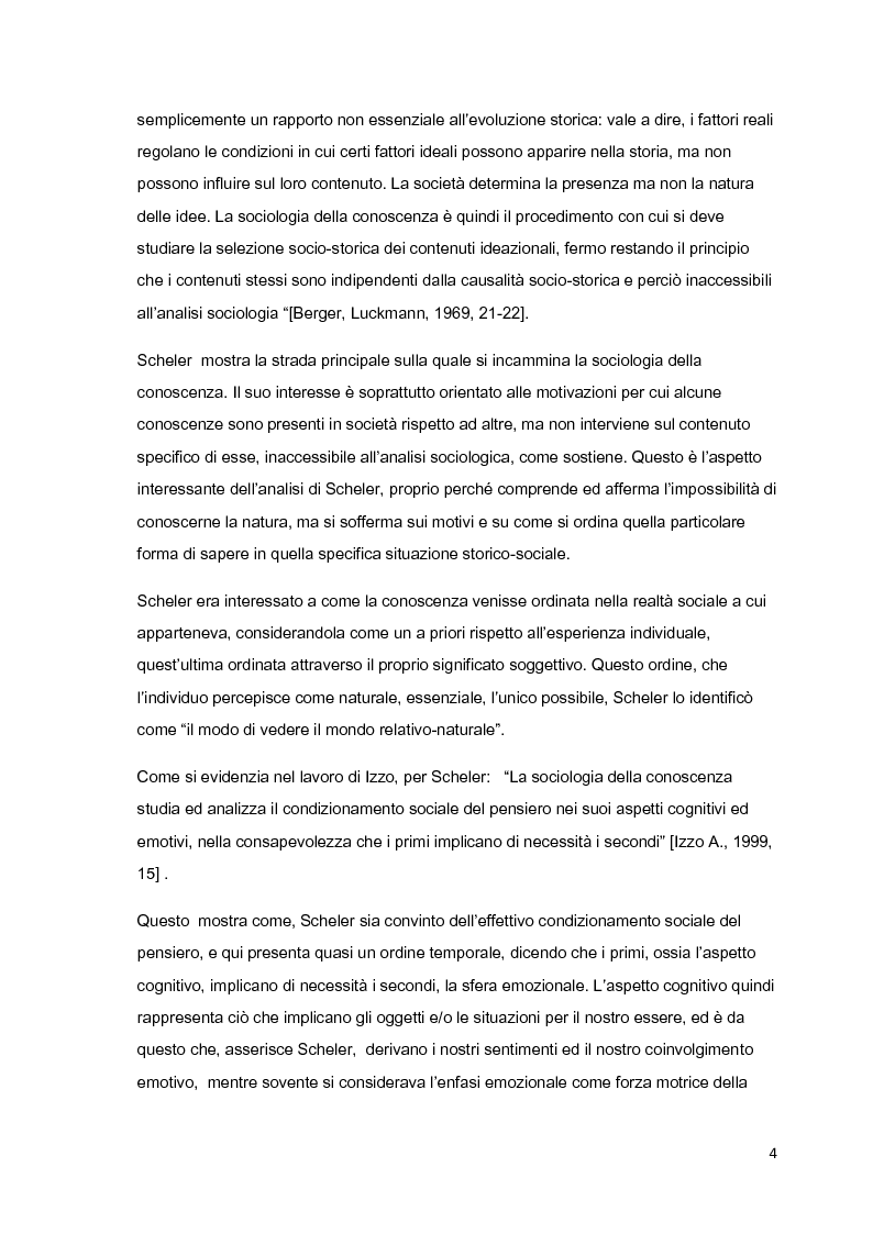 Anteprima della tesi: Costruzione sociale della realtà e vita quotidiana: il contributo di Berger e Luckmann alla sociologia della conoscenza, Pagina 3