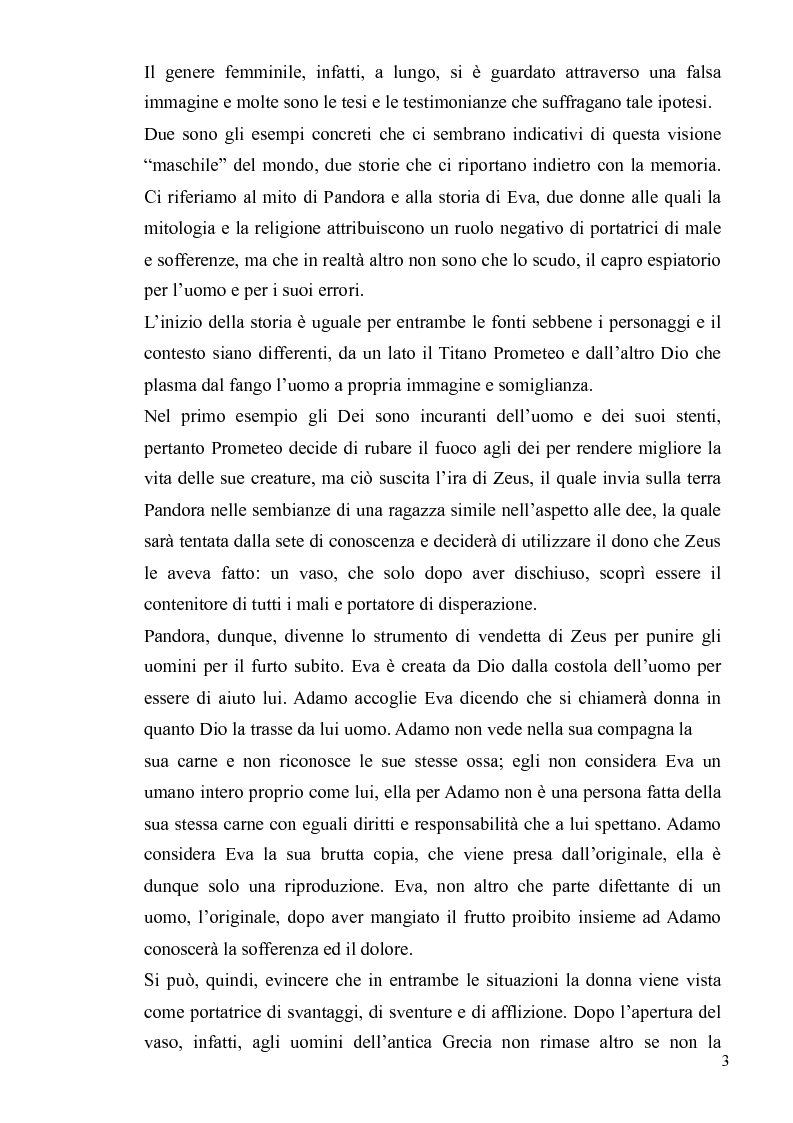 Anteprima della tesi: Ironia Femminile tra Storia Patriarcale e Psicoanalisi Freudiana, Pagina 3