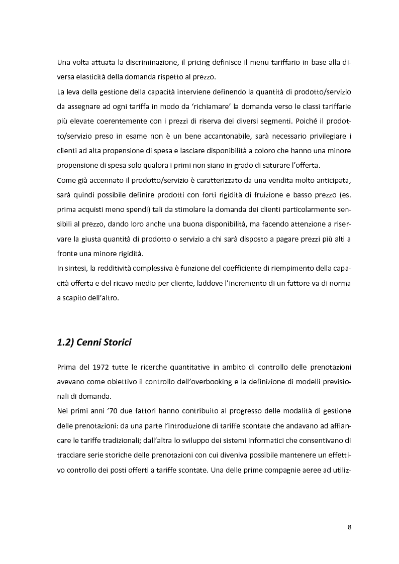 Anteprima della tesi: Il Revenue Management Nel Trasporto Aereo, Pagina 5
