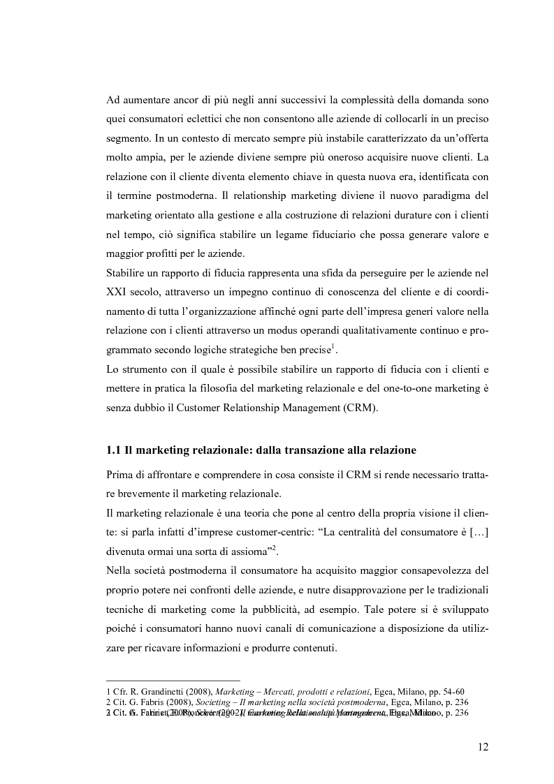 Anteprima della tesi: Social CRM: l'utilizzo di strumenti social come estensione del CRM aziendale. Strategie e scenari nel settore arredo., Pagina 6