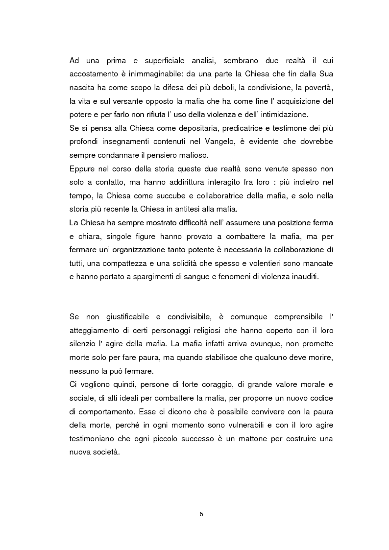 Anteprima della tesi: La Chiesa di fronte alla mafia: 1945-2000, Pagina 5