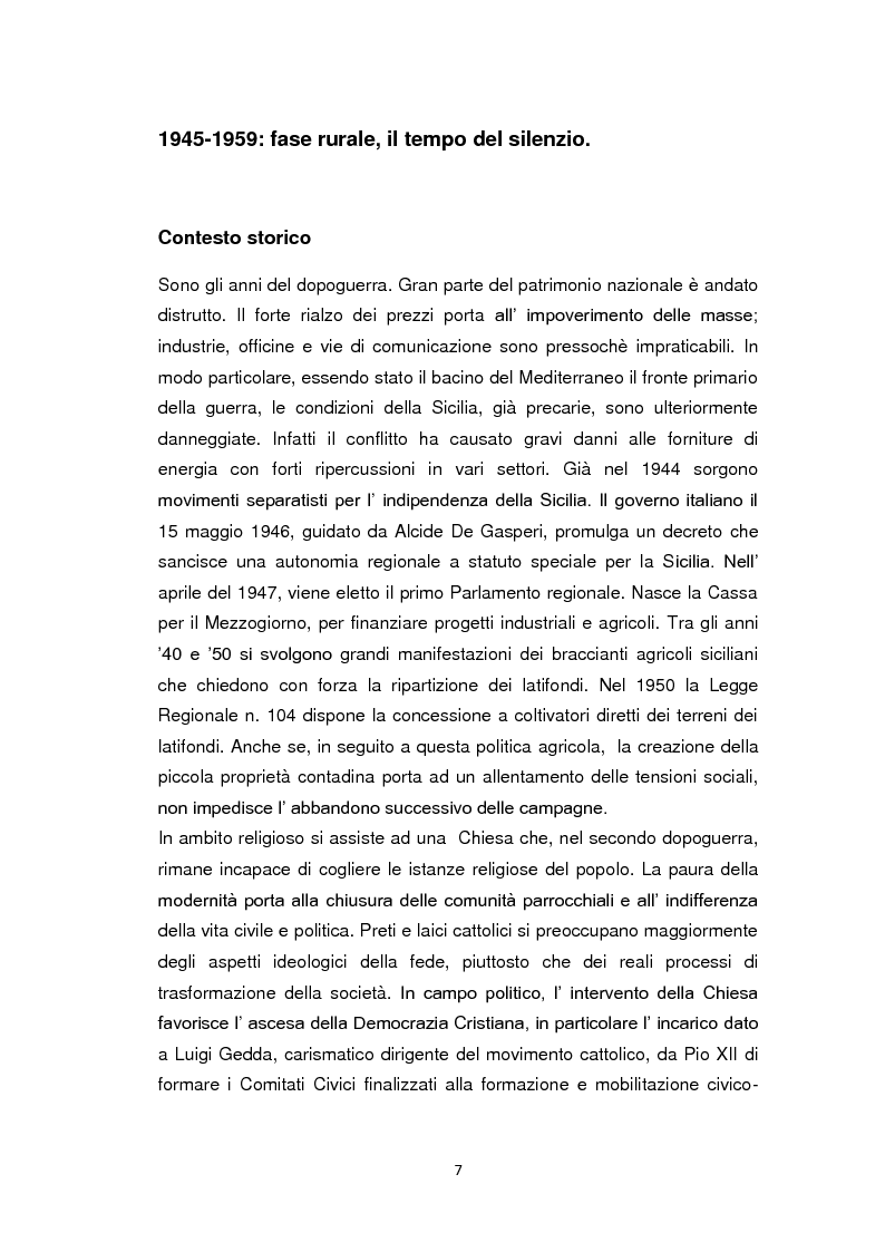 Anteprima della tesi: La Chiesa di fronte alla mafia: 1945-2000, Pagina 6