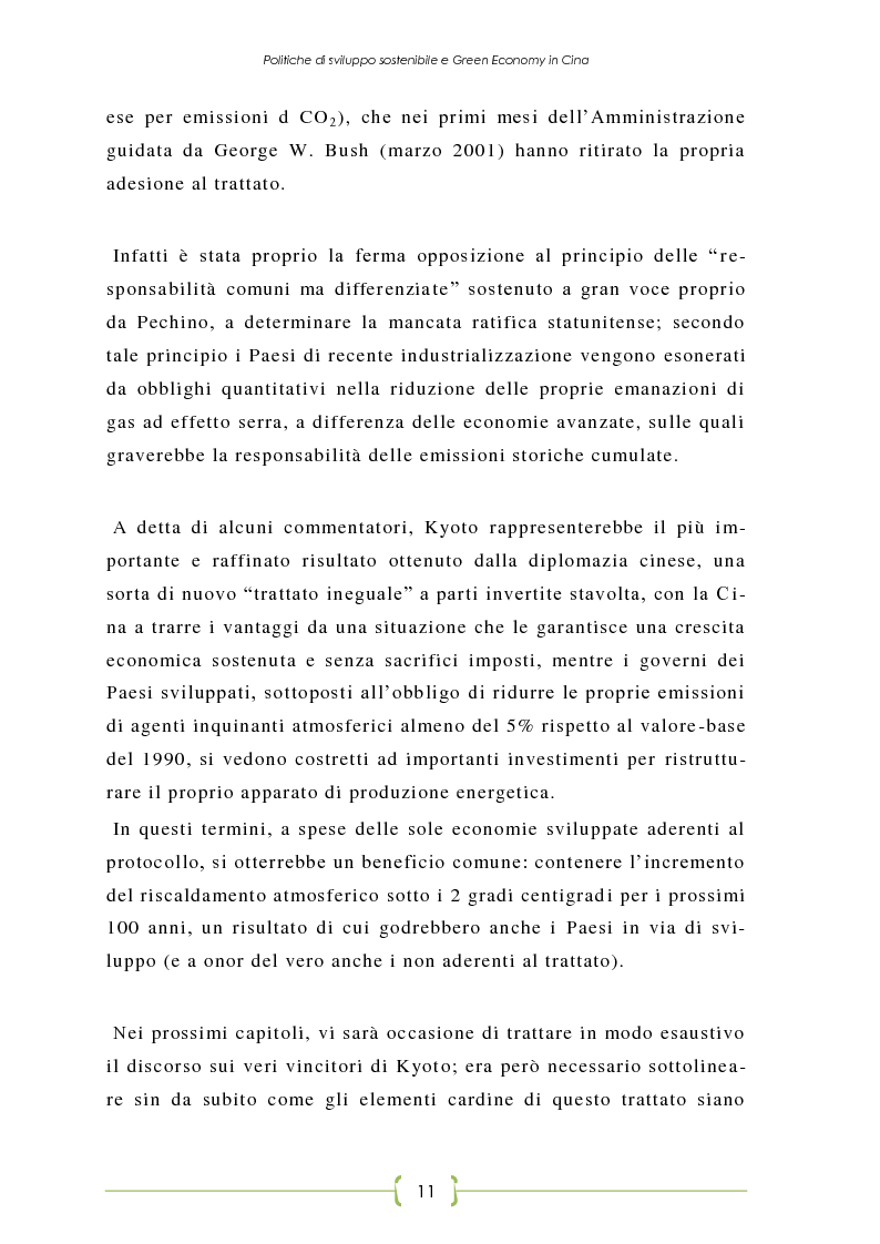 Anteprima della tesi: L'Oriente è Green - Politiche di sviluppo sostenibile e Green Economy in Cina, Pagina 4