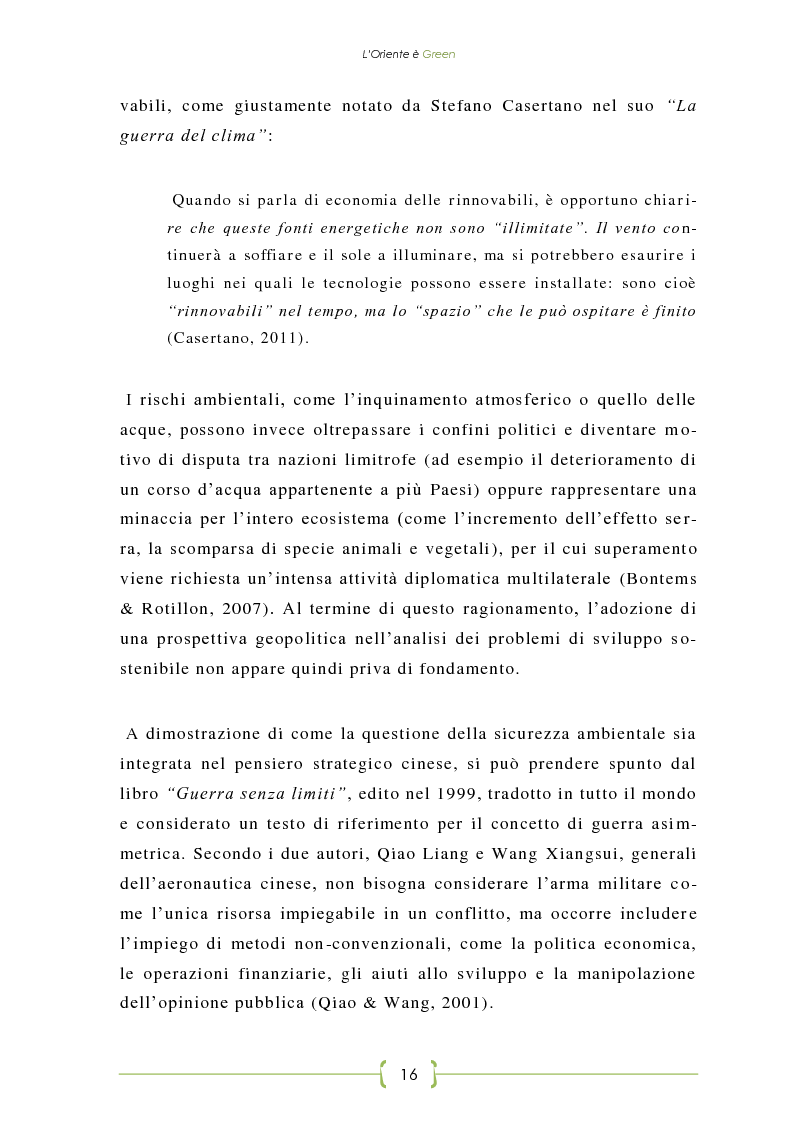 Anteprima della tesi: L'Oriente è Green - Politiche di sviluppo sostenibile e Green Economy in Cina, Pagina 9