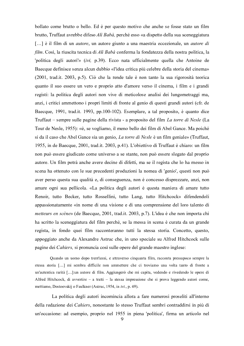 Anteprima della tesi: Politiche autoriali. Sceneggiatura contro regia, da Aristotele alle serie tv contemporanee, Pagina 8
