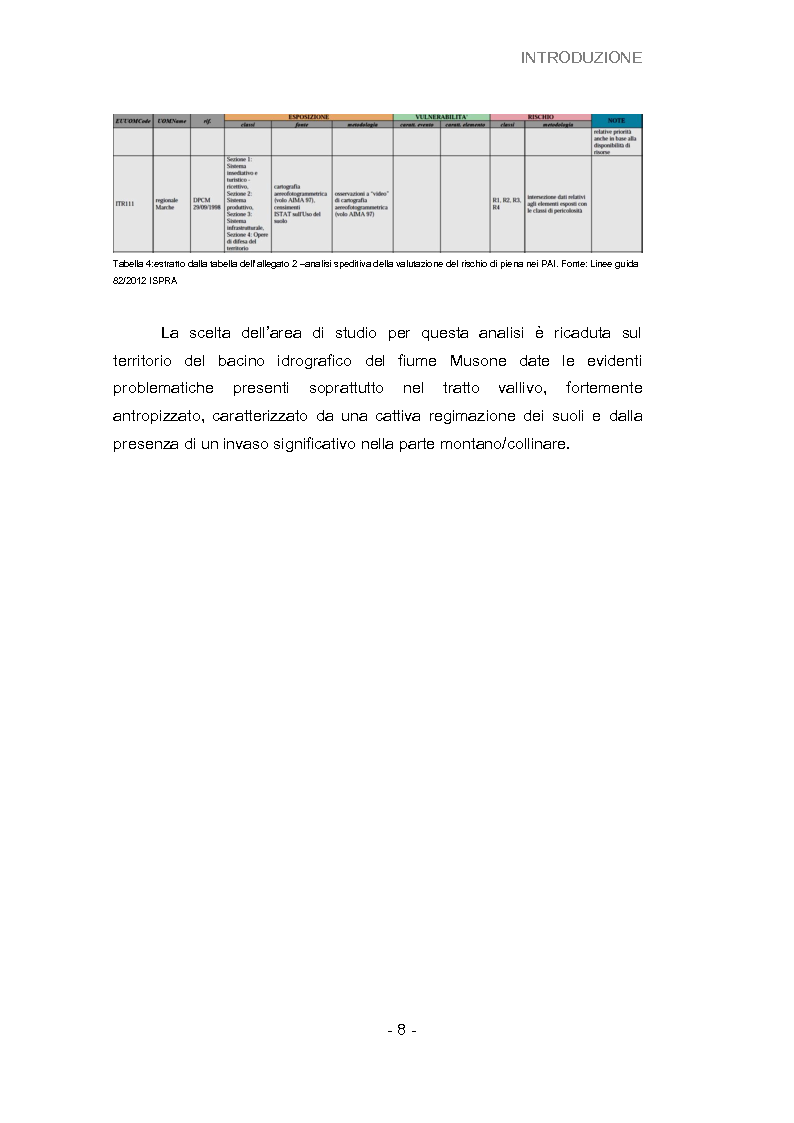 Anteprima della tesi: Analisi della vulnerabilità del territorio del bacino idrografico del fiume Musone mediante strumenti G.I.S., Pagina 10