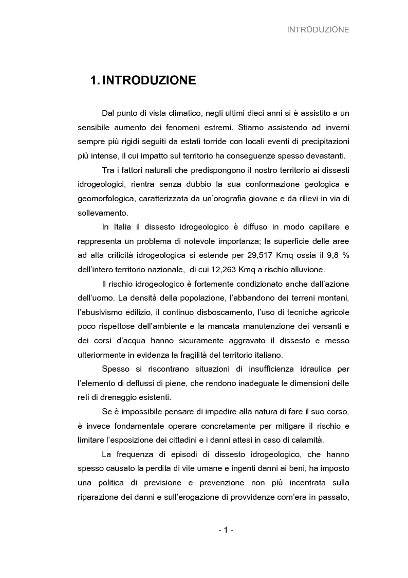 Anteprima della tesi: Analisi della vulnerabilità del territorio del bacino idrografico del fiume Musone mediante strumenti G.I.S., Pagina 3