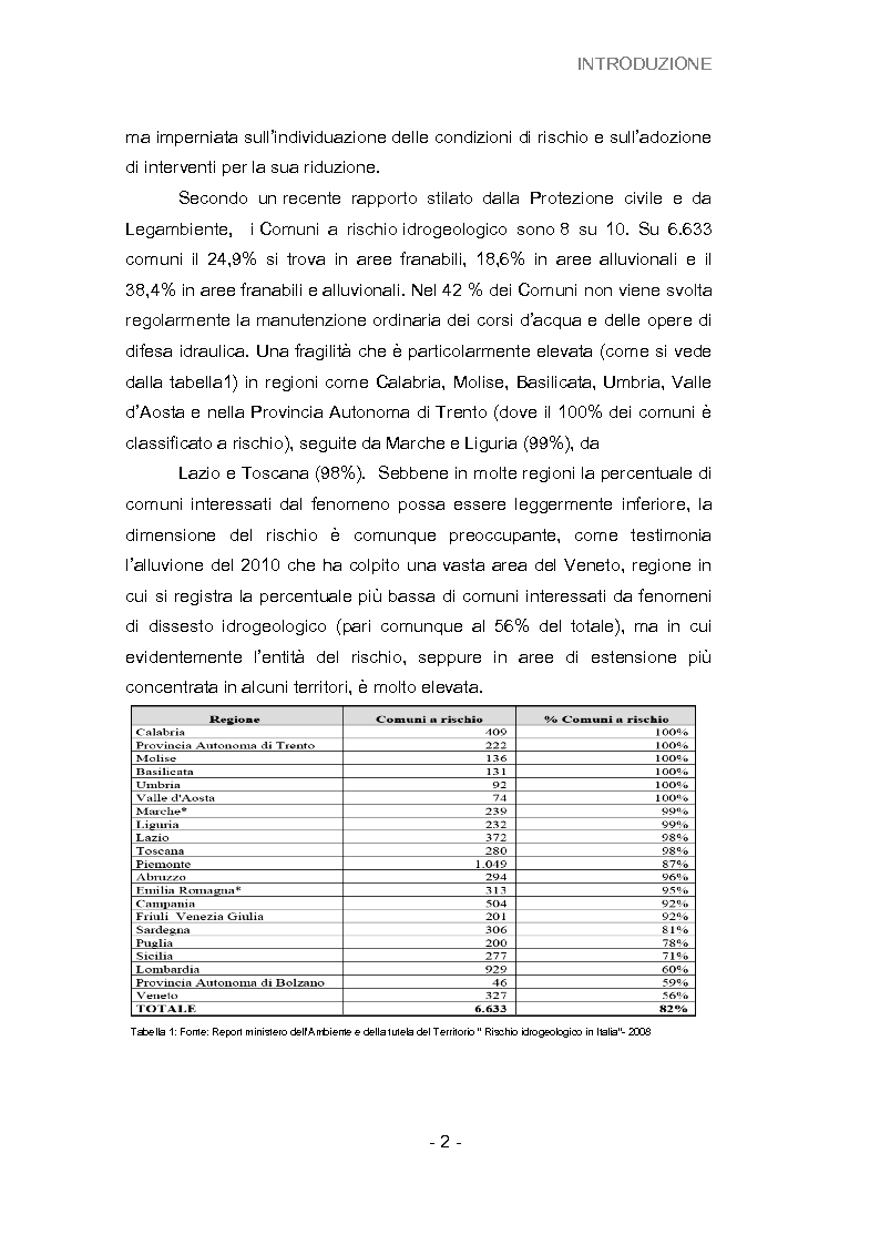 Anteprima della tesi: Analisi della vulnerabilità del territorio del bacino idrografico del fiume Musone mediante strumenti G.I.S., Pagina 4