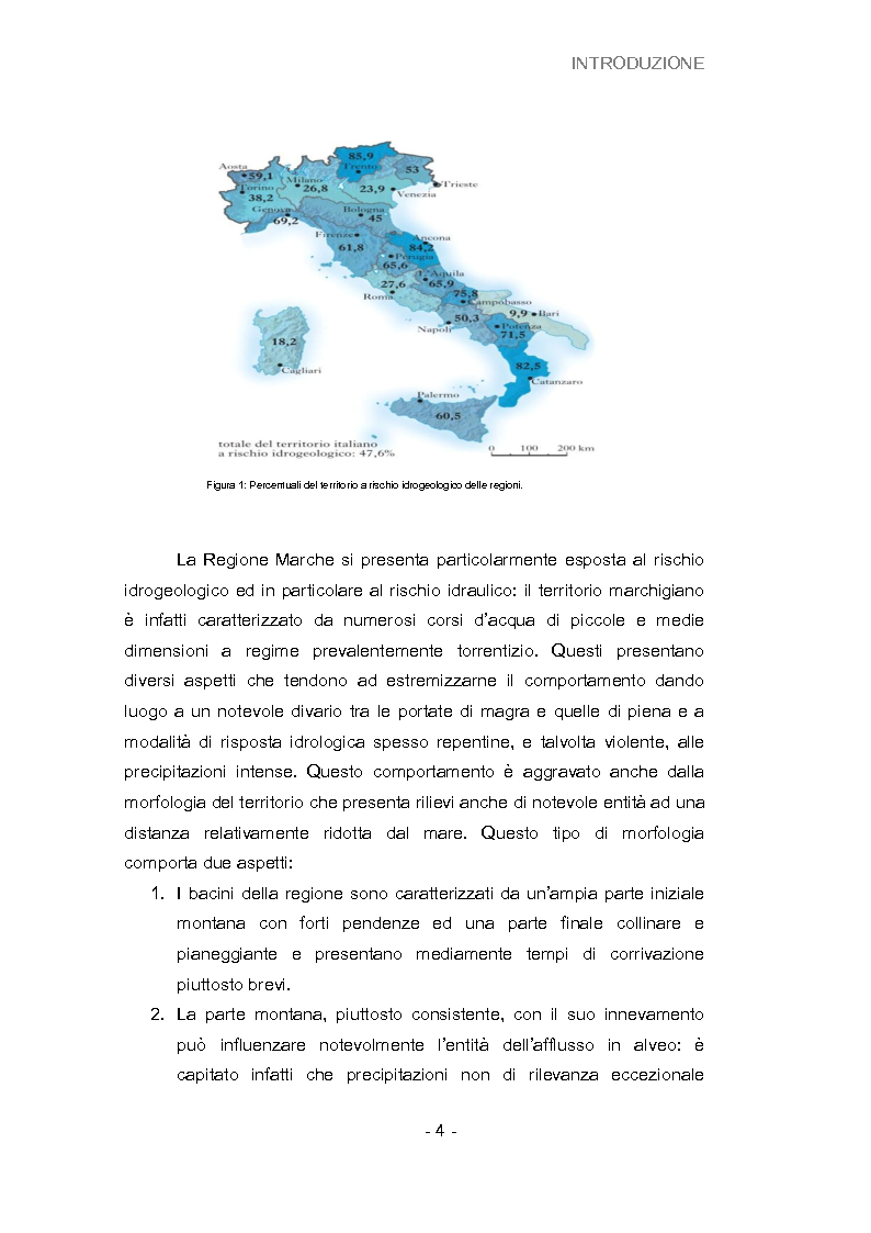 Anteprima della tesi: Analisi della vulnerabilità del territorio del bacino idrografico del fiume Musone mediante strumenti G.I.S., Pagina 6