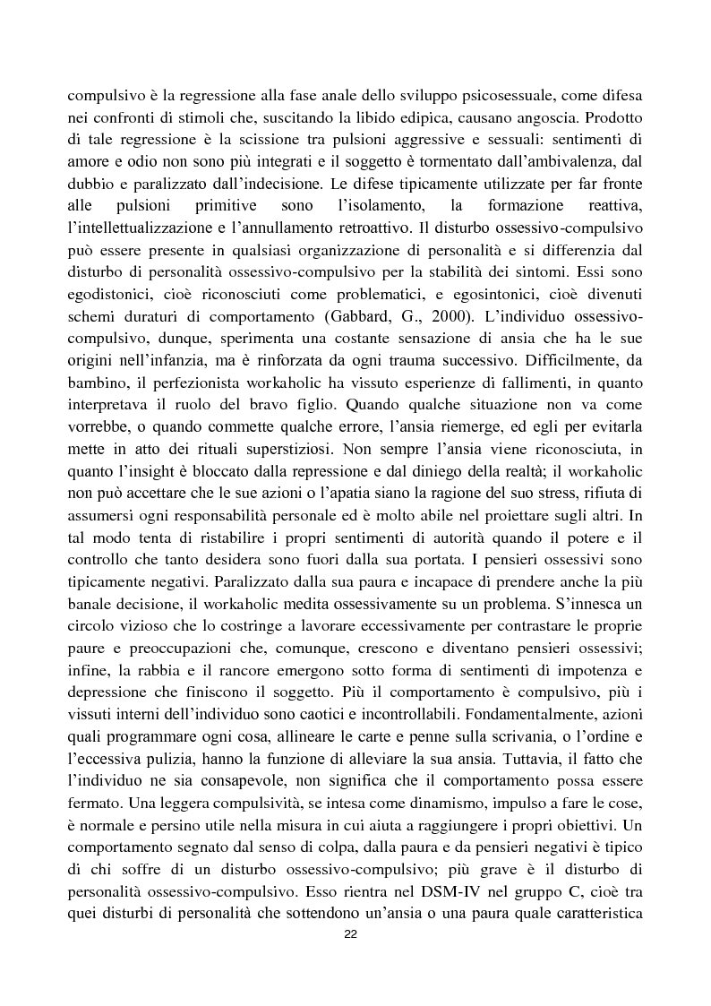 Anteprima della tesi: Dipendenza da lavoro. Work Addiction e Workaholism, Pagina 5