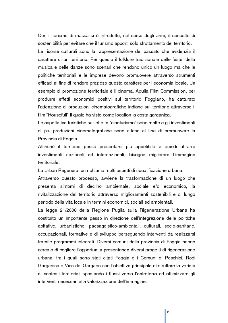 Anteprima della tesi: Riqualificazione e valorizzazione del sistema turistico-culturale della provincia di Foggia, Pagina 3
