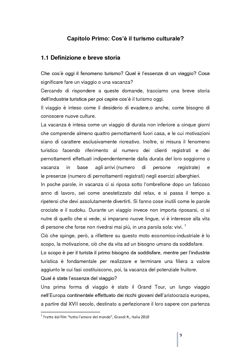 Anteprima della tesi: Riqualificazione e valorizzazione del sistema turistico-culturale della provincia di Foggia, Pagina 5