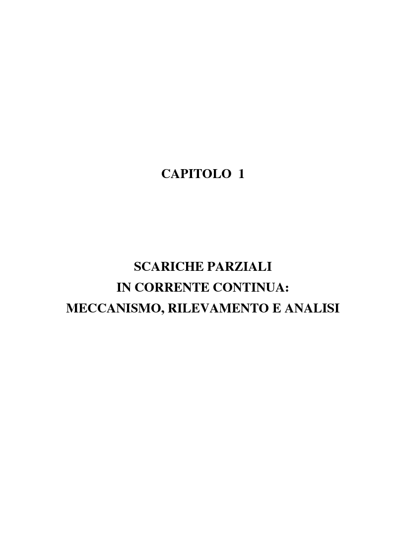 Anteprima della tesi: Fenomeni di scariche parziali in sistemi HVDC: caratteristiche e metodologie diagnostiche, Pagina 4