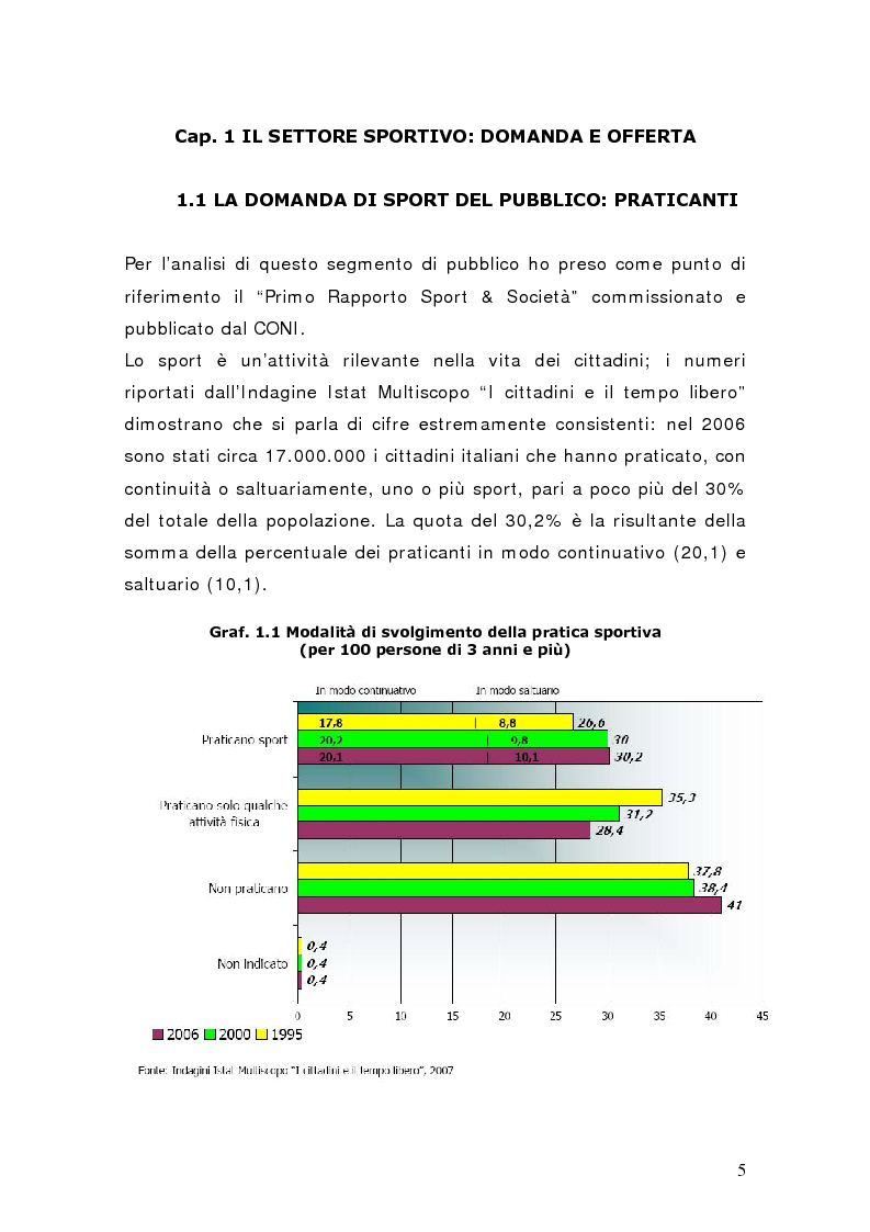 Anteprima della tesi: Il settore del calcio professionistico in Italia: spettacolo e business, Pagina 4