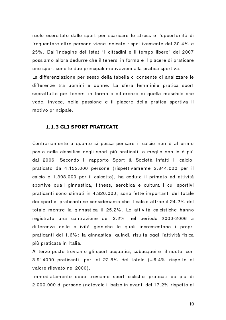 Anteprima della tesi: Il settore del calcio professionistico in Italia: spettacolo e business, Pagina 9