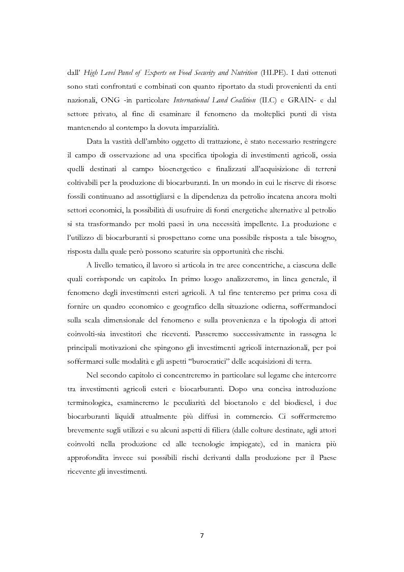 Anteprima della tesi: Land Grabbing e biocarburanti, Pagina 4