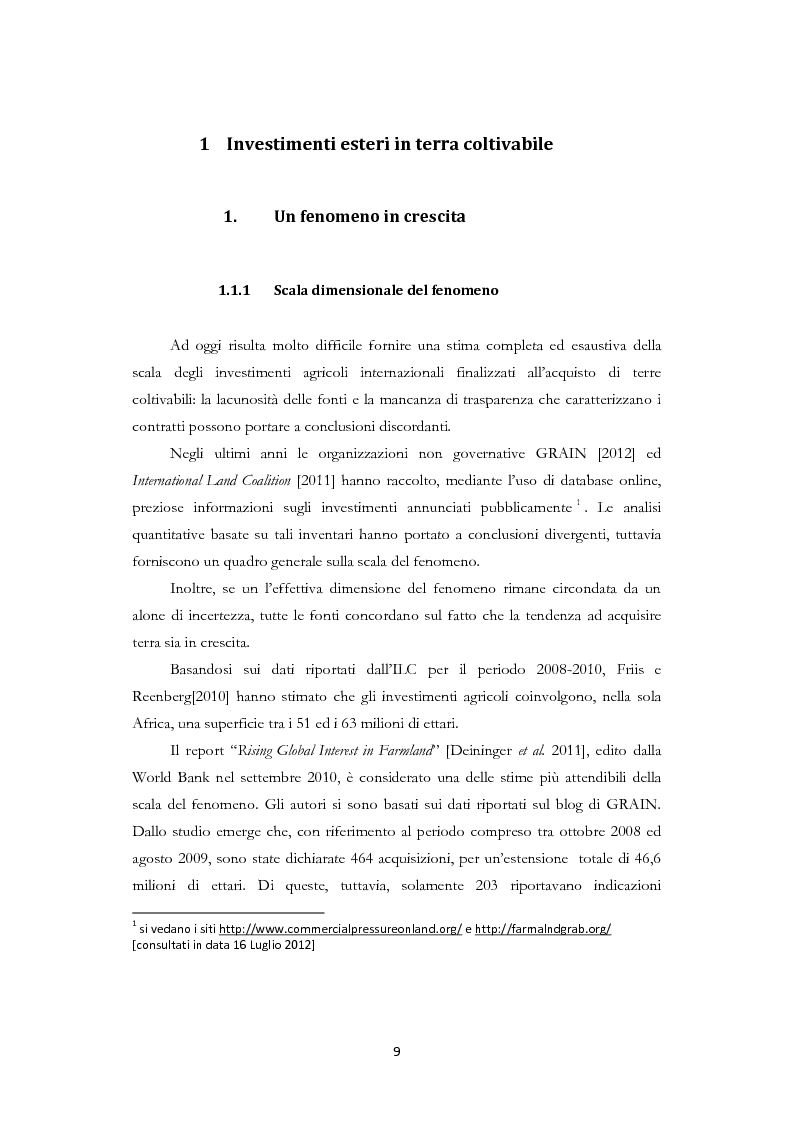 Anteprima della tesi: Land Grabbing e biocarburanti, Pagina 6