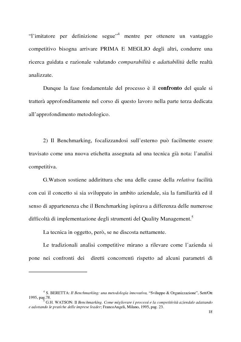 Anteprima della tesi: Benchmarking come strumento a supporto del cambiamento organizzativo. L’ipotesi di applicazione in Elsag Bailey., Pagina 12