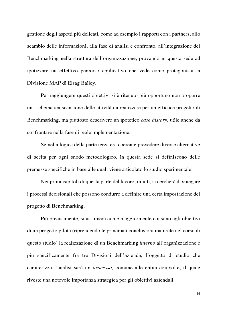 Anteprima della tesi: Benchmarking come strumento a supporto del cambiamento organizzativo. L’ipotesi di applicazione in Elsag Bailey., Pagina 8
