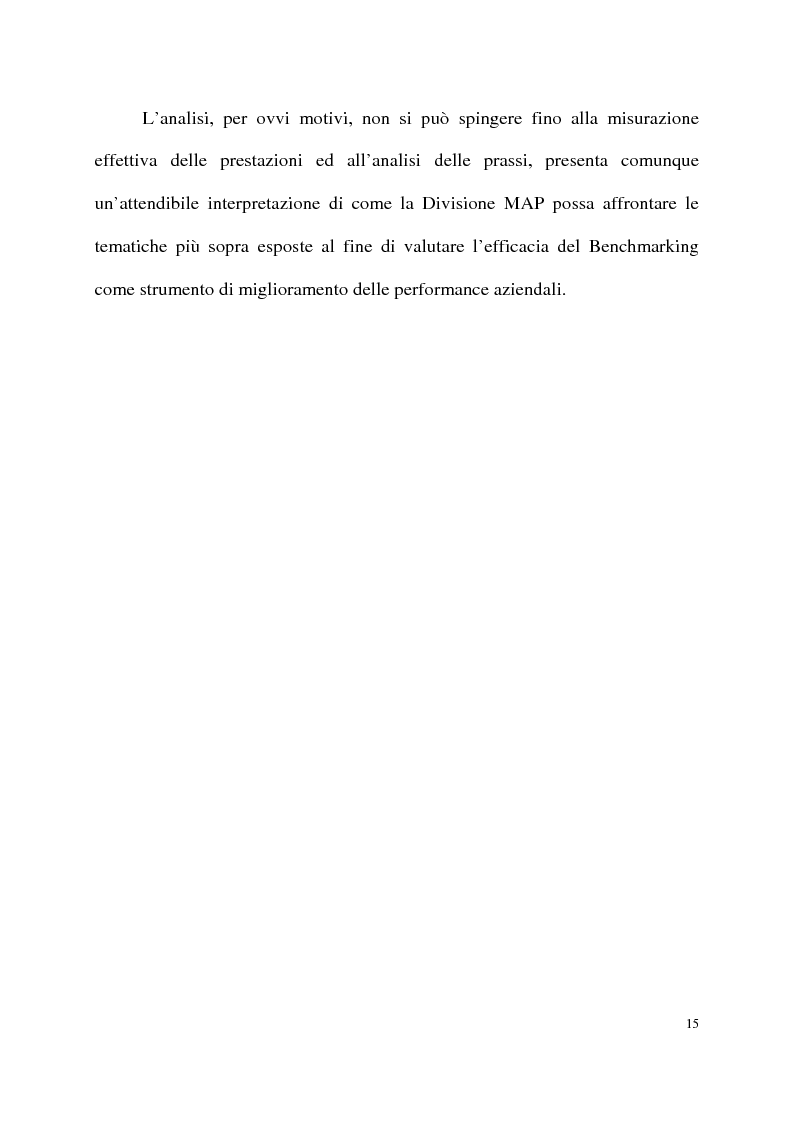 Anteprima della tesi: Benchmarking come strumento a supporto del cambiamento organizzativo. L’ipotesi di applicazione in Elsag Bailey., Pagina 9