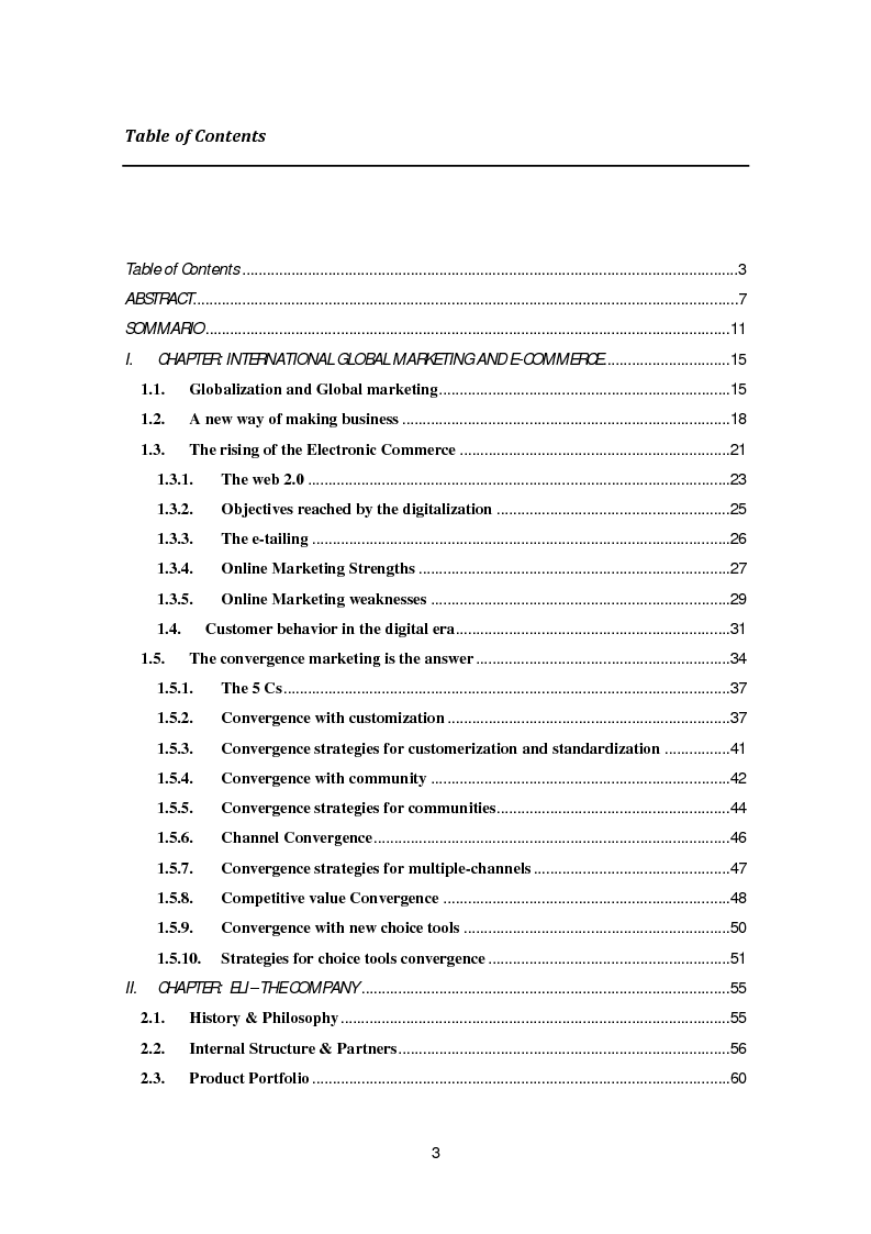Indice della tesi: The e-book: a new challenge for the publishing market. How an italian publishing house can enter the US market through teconology., Pagina 1